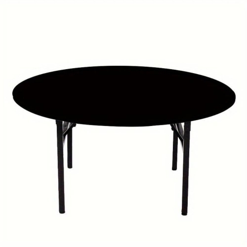 Table Cover Top Round 1.5m Spandex Black Ea