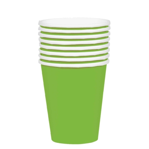 Cup Paper 12oz Lime Green Pk 20
