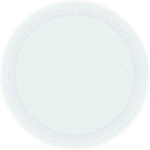 Plate Paper Snack 17cm White Pk 20