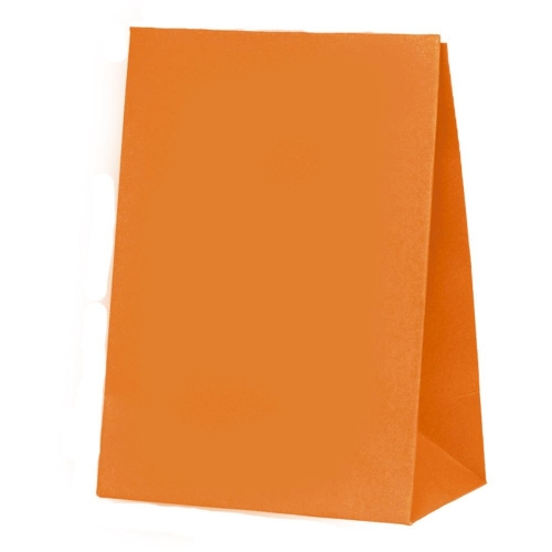 Ultra Party Paper Bag Tangerine 18cm Pk 10