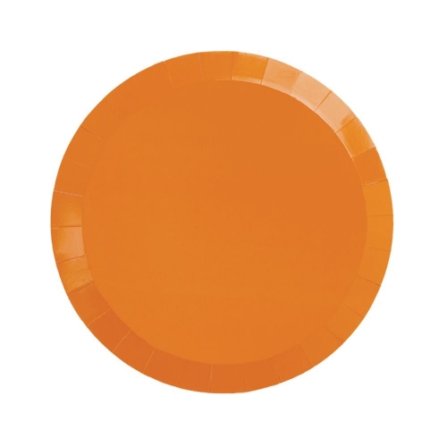 Ultra Plate Paper Snack Tangerine 17cm Pk 20