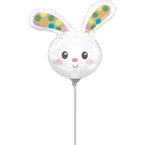 Balloon Foil 23cm Easter Bunny Head Ea