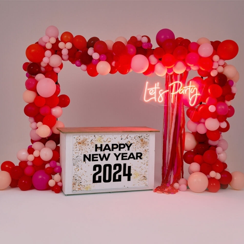 Backdrop Pak32 Free Standing Garland, Streamer Feature, Neon Sign & Personalised