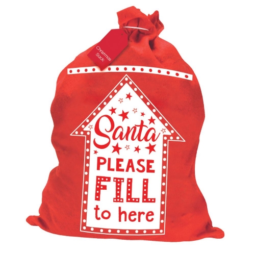 Christmas Sack Please Fill Here Ea
