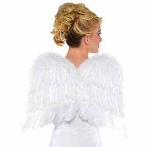 Wings Feather White Deluxe 55cm Ea
