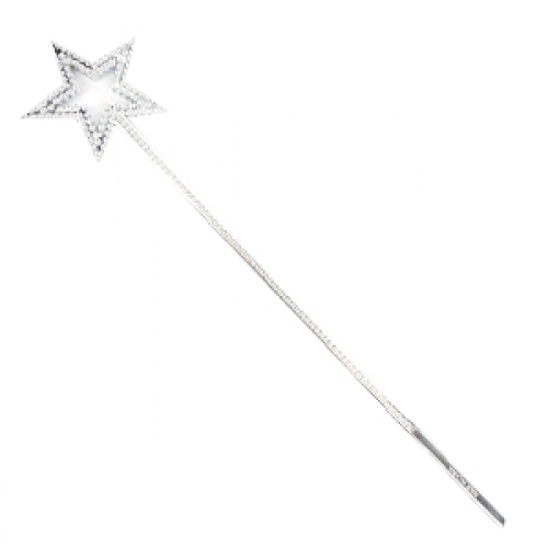 Wand Star Silver Plastic Ea